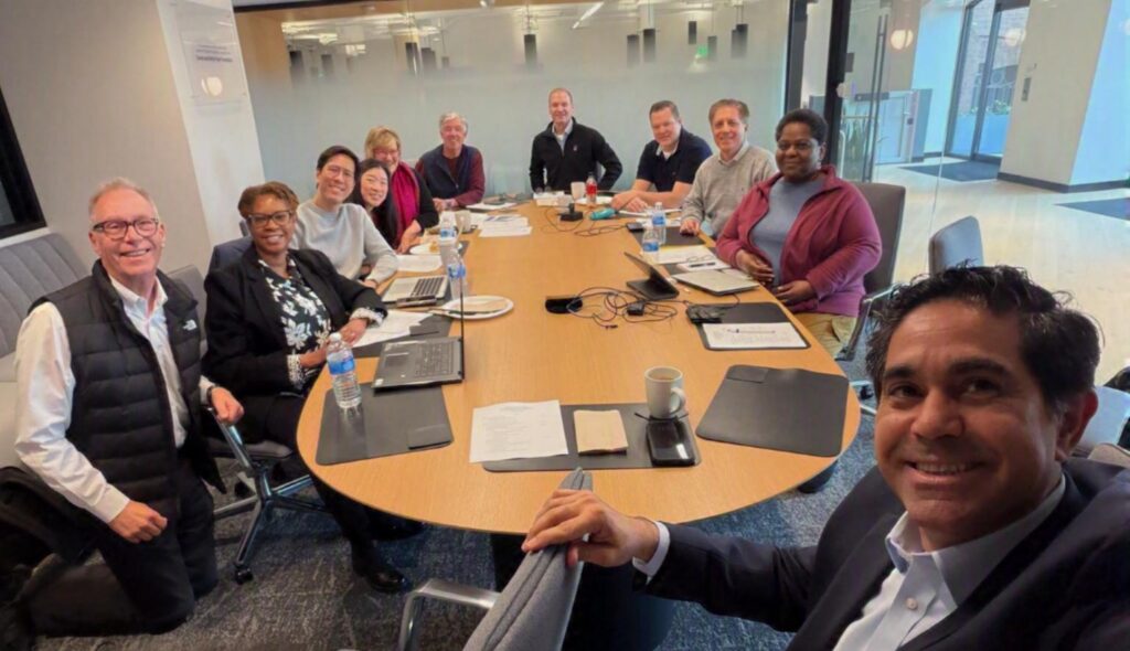 CAEPS leadership members at the meeting room